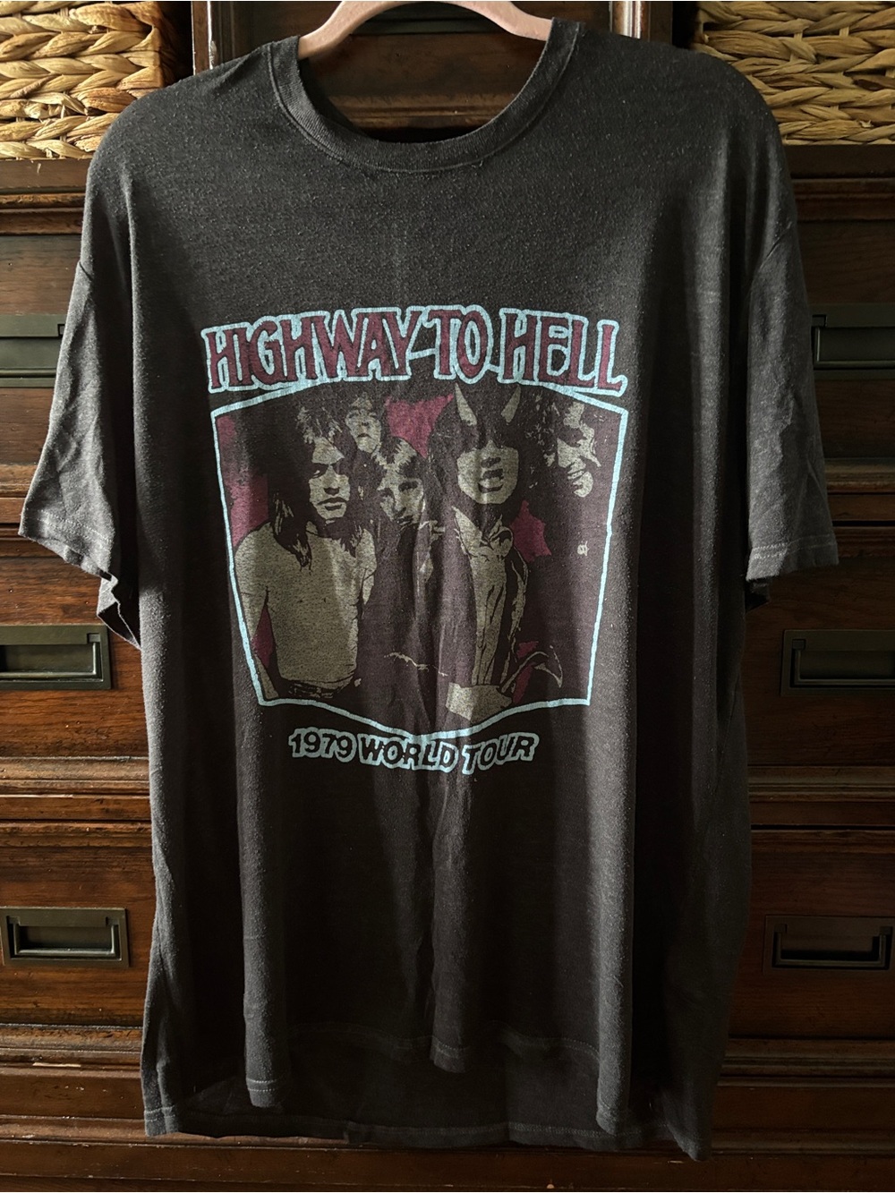 AC/DC 'Highway to Hell' Black Graphic T‑Shirt